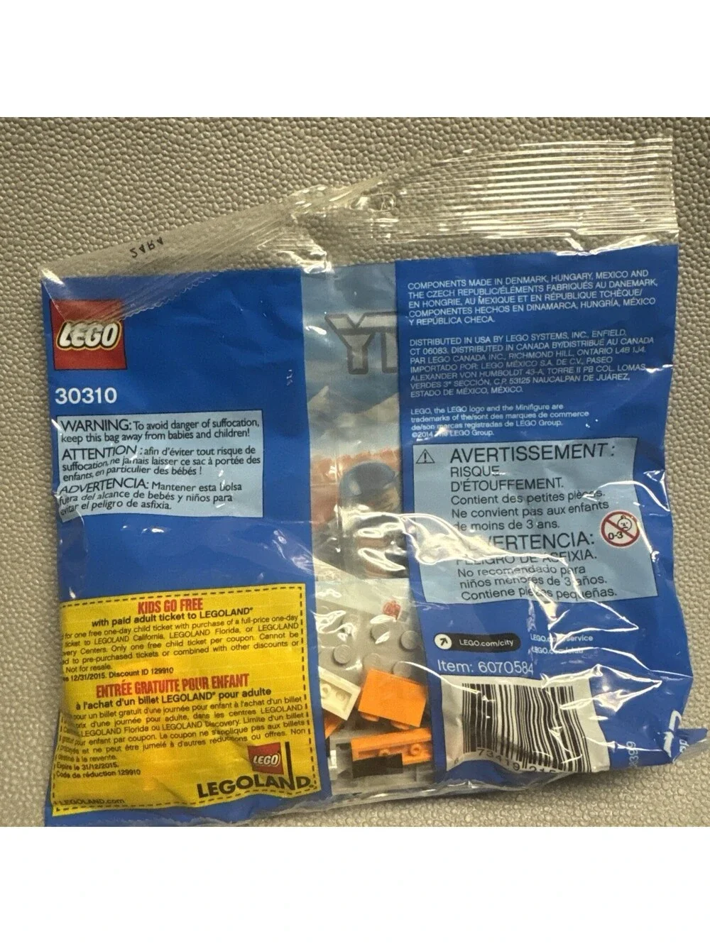 LEGO CITY: Arctic Mini Airplane (30310) Seaplane Scout Minifigure Polybag
